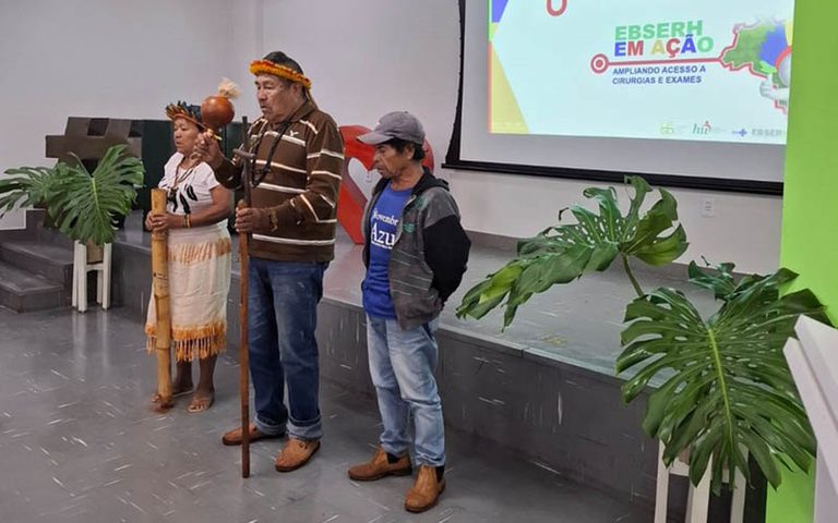 Ministério da Saúde e Ebserh fazem mutirão de consultas e cirurgias para reduzir filas entre indígenas Ministério da Saúde e Ebserh fazem mutirão de consultas e cirurgias para reduzir filas entre indígenas