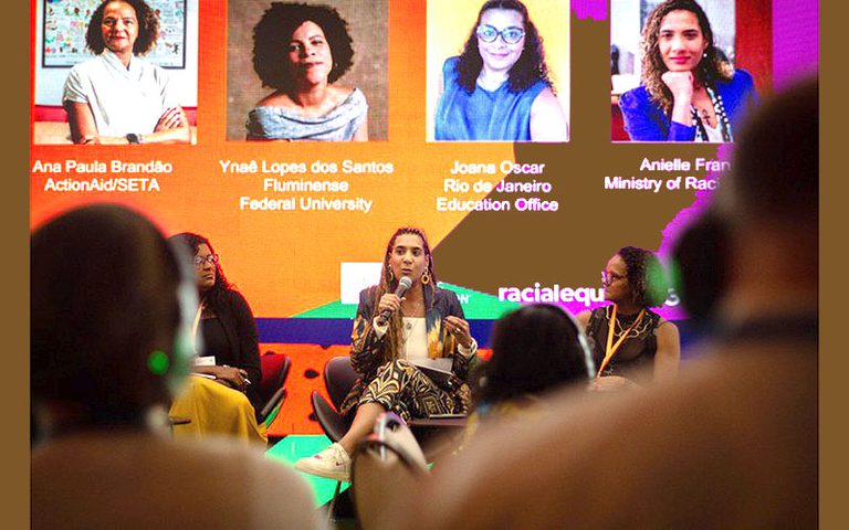 Ministra Anielle Franco faz abertura do Programa Racial Equity 2030, em SP Ministra Anielle Franco faz abertura do Programa Racial Equity 2030, em SP