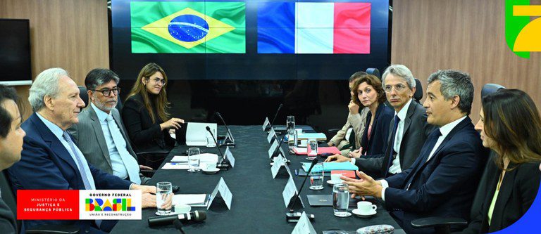 Brasil e França reforçam cooperação no combate ao crime organizado e à desinformação Brasil e França reforçam cooperação no combate ao crime organizado e à desinformação