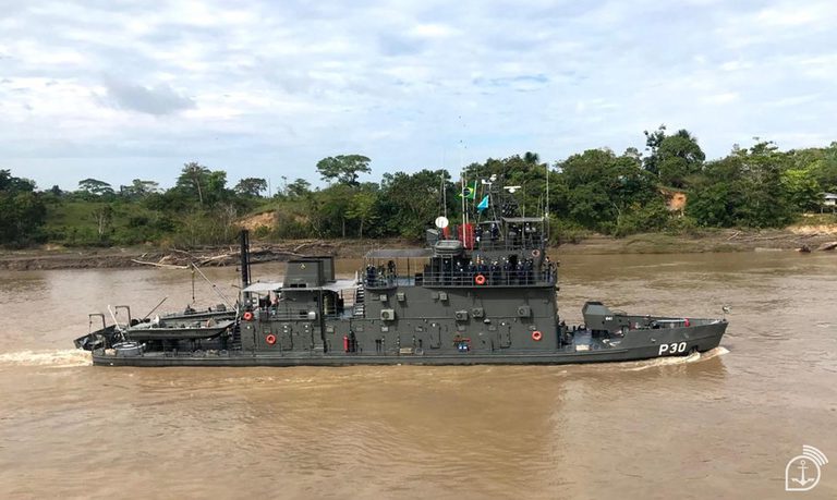 Ativação da Força Naval Componente intensifica combate ao garimpo ilegal na Terra Yanomami