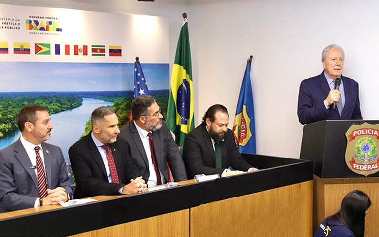 Justiça e PF inauguram Centro de Cooperação Policial Internacional da Amazônia Justiça e PF inauguram Centro de Cooperação Policial Internacional da Amazônia