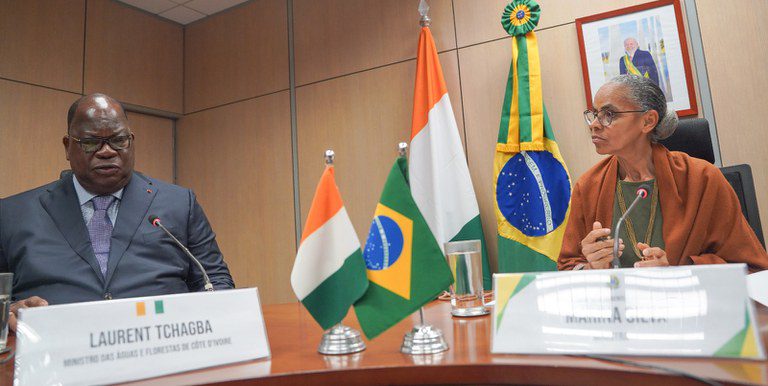 Marina Silva e ministro da Costa do Marfim fortalecem cooperação ambiental e climática entre as nações Marina Silva e ministro da Costa do Marfim fortalecem cooperação ambiental e climática entre as nações