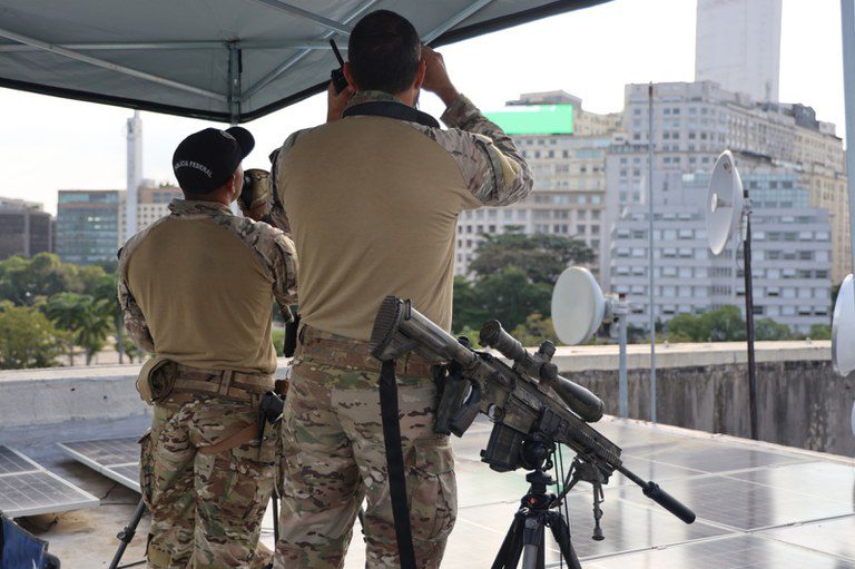 Polícia Federal mobiliza atiradores de elite para segurança da Cúpula do Brics Polícia Federal mobiliza atiradores de elite para segurança da Cúpula do Brics