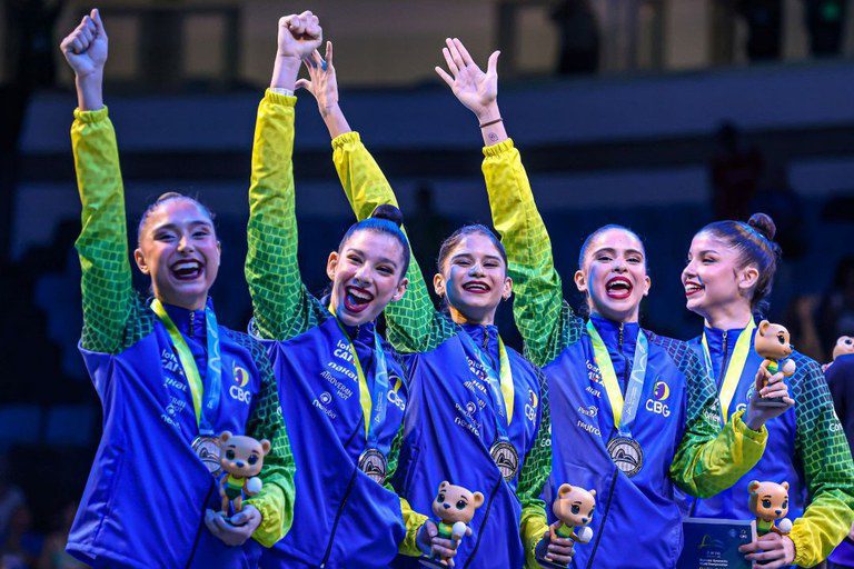 Mundial de Ginástica Rítmica: medalhas inéditas e melhor resultado do Brasil na competição