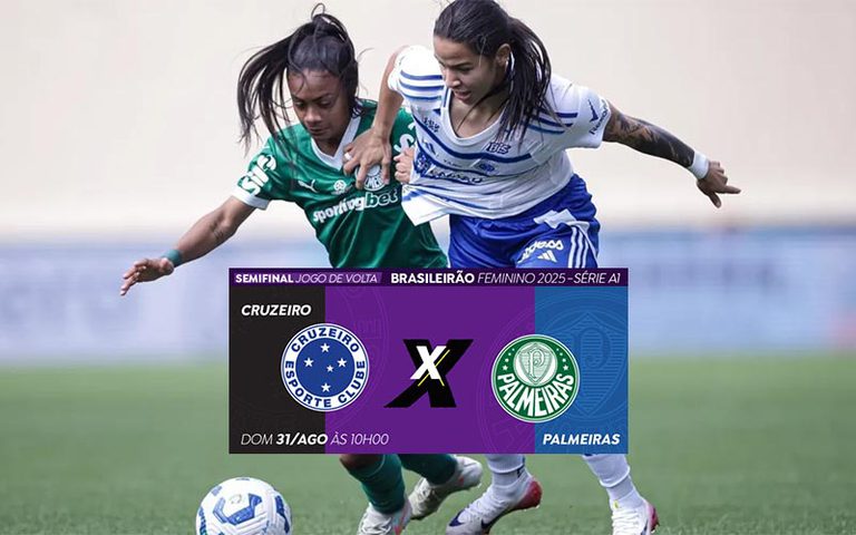 Cruzeiro x Palmeiras: TV Brasil transmite jogo de volta da semi do Brasileirão Feminino Cruzeiro x Palmeiras: TV Brasil transmite jogo de volta da semi do Brasileirão Feminino