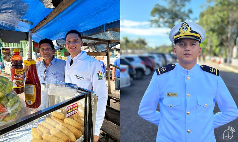 De vendedor de salgados a oficial médico: jovem supera desafios e ingressa na Marinha