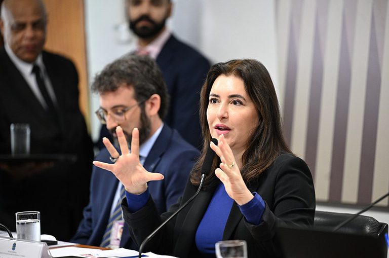 Simone Tebet garante que apoio antitarifaço não causará endividamento ou inflação