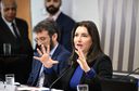 Simone Tebet garante que apoio antitarifaço não causará endividamento ou inflação Simone Tebet garante que apoio antitarifaço não causará endividamento ou inflação