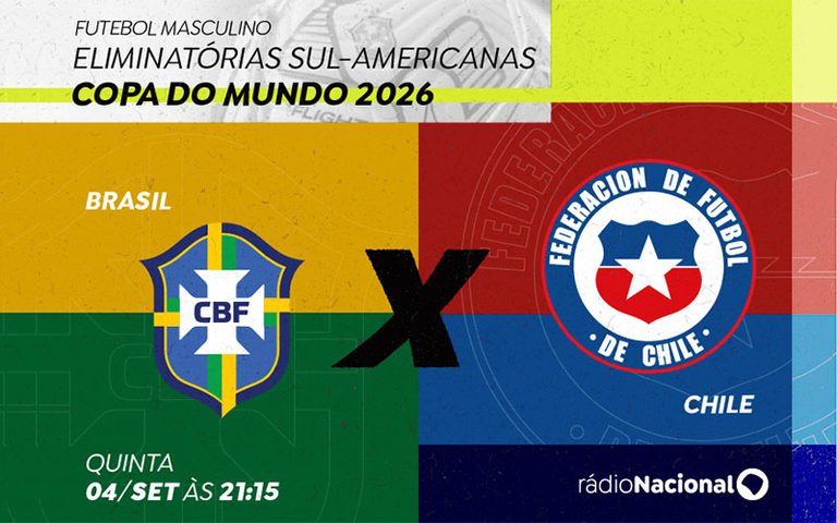 Brasil x Chile pelas Eliminatórias da Copa terá transmissão da Rádio Nacional Brasil x Chile pelas Eliminatórias da Copa terá transmissão da Rádio Nacional