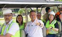 Rui Costa visita instalações da COP30, em Belém, para verificar estrutura e logística
