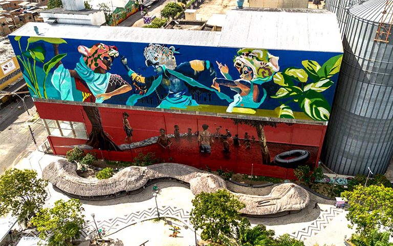 Museu Goeldi adota arte muralista para valorizar o patrimônio e dialogar com o público Museu Goeldi adota arte muralista para valorizar o patrimônio e dialogar com o público