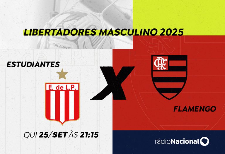 Rádio Nacional transmite duelo decisivo entre Flamengo e Estudiantes pela Libertadores