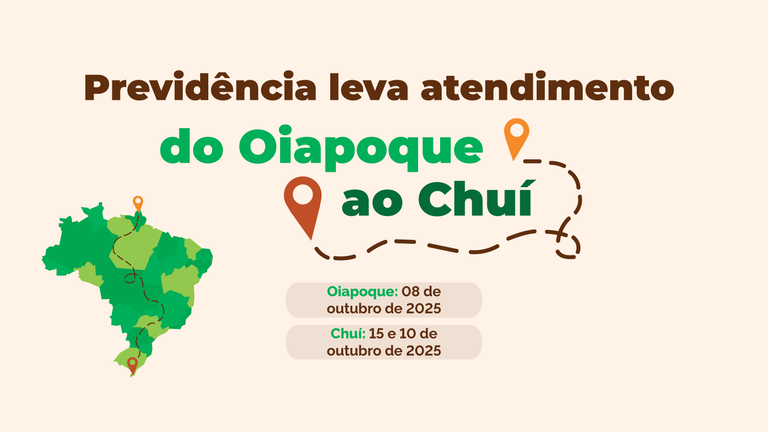 Do Oiapoque ao Chuí: INSS leva atendimento às fronteiras do Brasil Do Oiapoque ao Chuí: INSS leva atendimento às fronteiras do Brasil