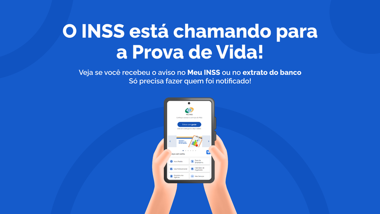 INSS notifica quatro milhões de pessoas para fazer a Prova de Vida INSS notifica quatro milhões de pessoas para fazer a Prova de Vida