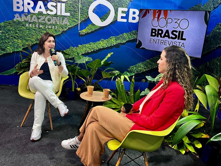 A COP está sendo um sucesso, comemora Tebet após lançar projeto Amazônia Sempre