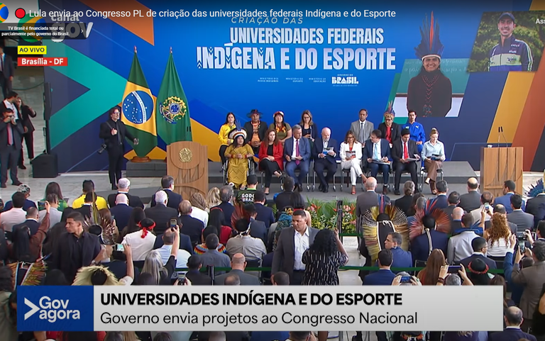 Lula anuncia a criação das universidades federais indígena e do esporte. Acompanhe