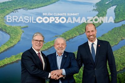 Lula se reúne com o príncipe William e o primeiro-ministro do Reino Unido, Keir Starmer