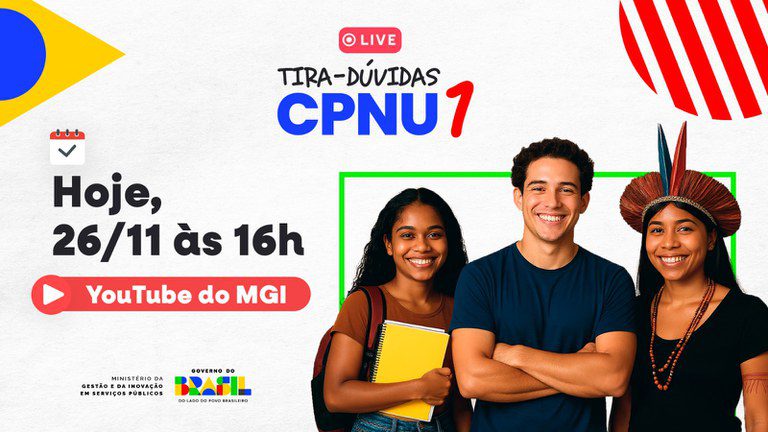 Live vai esclarecer dúvidas sobre o CPNU na tarde desta quarta (26)