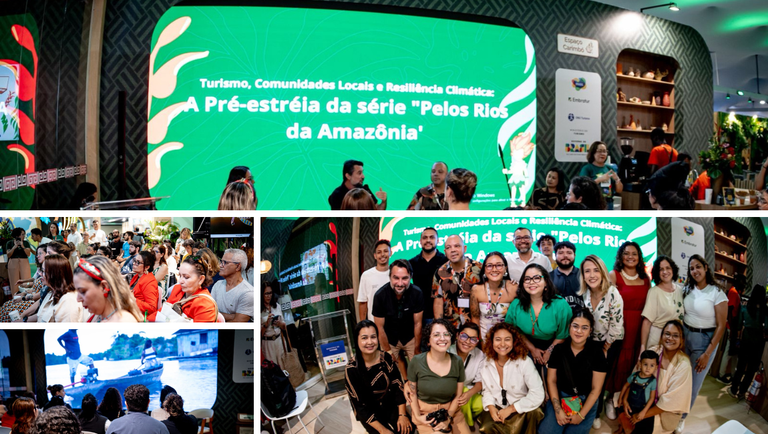 Série “Pelos Rios da Amazônia” é lançada no estande do Ministério do Turismo na COP 30
