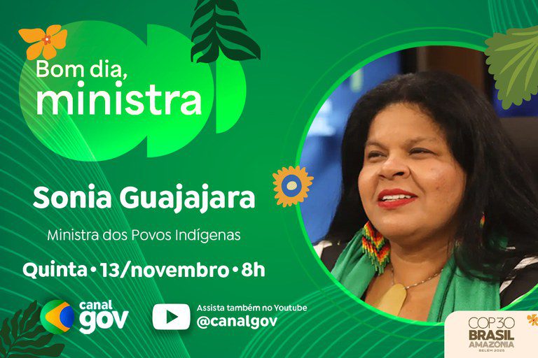 Sonia Guajajara fala sobre protagonismo indígena na COP 30 nesta quinta (13)