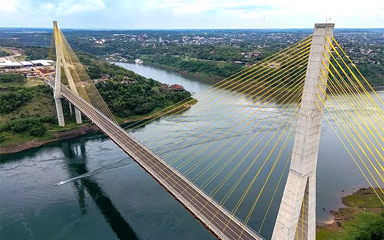 Presidente acompanha abertura da Ponte da Integração Brasil-Paraguai. Assista