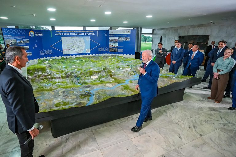 Transposição do Rio São Francisco chega ao Palácio do Planalto