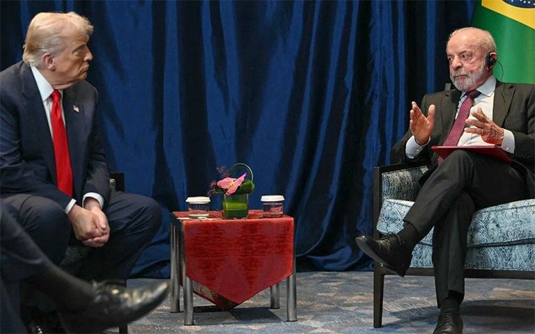 Lula propõe a Trump cooperação contra braços financeiros do crime organizado internacional