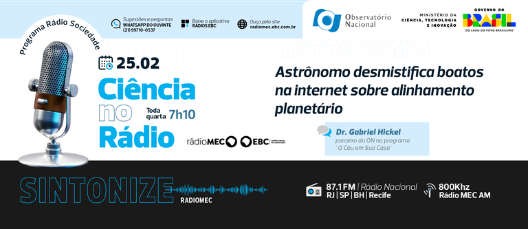 Ciência no Rádio: o que é verdade ou fake no 'alinhamento planetário'