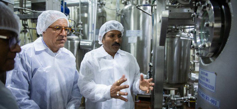 Ministério da Saúde visita parque industrial na Índia para avançar em acordos para produção nacional de biológicos