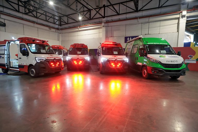 Estado de São Paulo recebe equipamentos de saúde e ambulâncias do SAMU