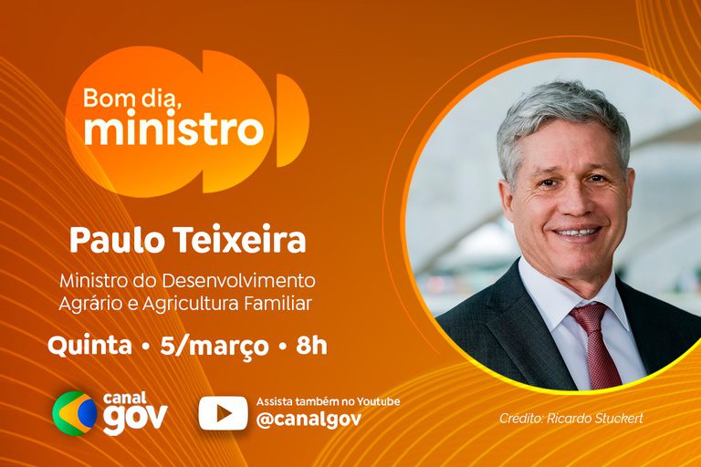 Paulo Teixeira destaca reforma agrária no debate internacional no 'Bom Dia, Ministro' desta quinta (5)