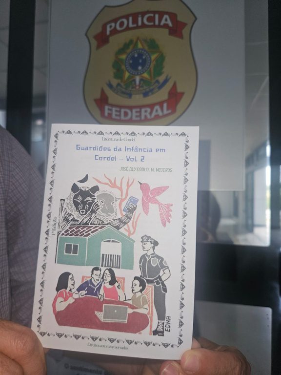 PF na Paraíba apresenta cordel com orientações para proteger crianças no ambiente virtual