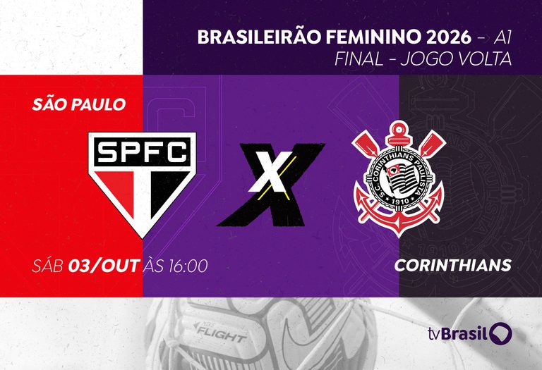 Neste sábado, TV Brasil transmite finalíssima entre São Paulo e Corinthians